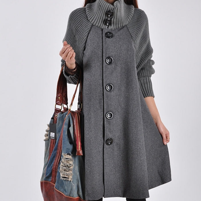 👗[43% zniżki🔥🔥]【M-5XL】Nowy, swobodny, średniej długości wełniany płaszcz