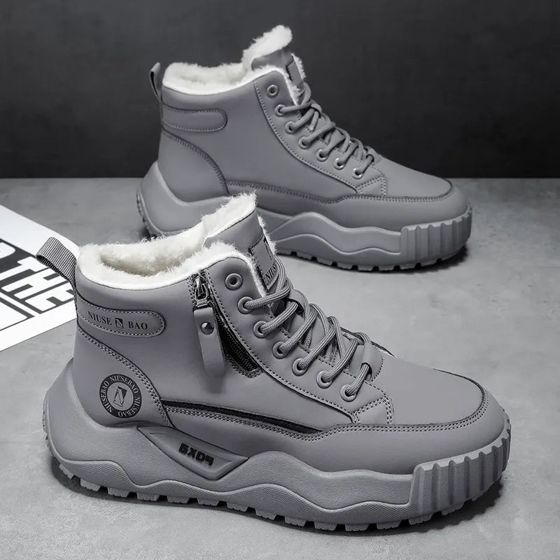 👞[39-44] Pánské nové zimní teplé sněhule s tlustou podrážkou a fleecovou podšívkou -4163943