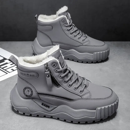 👞[39-44] Pánské nové zimní teplé sněhule s tlustou podrážkou a fleecovou podšívkou -4163943