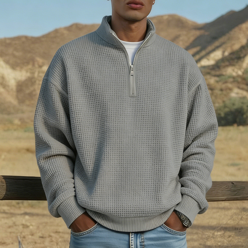 🔥Popust -47%🔥Muška majica s ovratnikom i patentnim zatvaračem