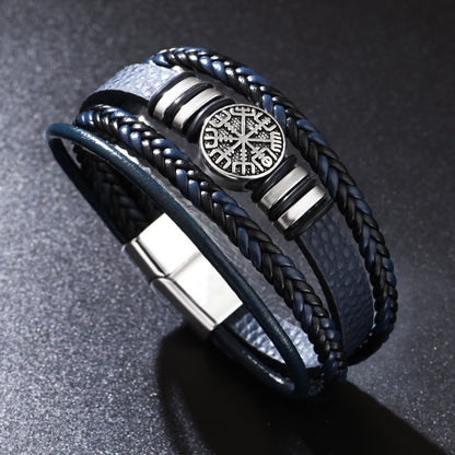 🔥【Koupit 1 a získat 1 zdarma】🎁Vintage pletený náramek pro muže symbolizuje mír a zdraví--4070704
