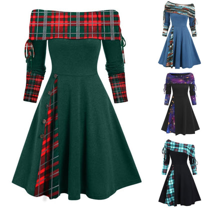 👗 50% popusta🔥【S–3XL】Nova jesensko-zimska haljina s dugim rukavima i asimetričnim krojem na jedno rame ✅️Plaćanje pouzećem