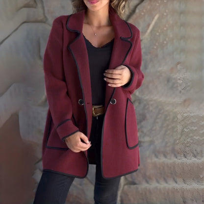 💥【S-5XL】Nový elegantní oboustranný vlněný kabát s kostýmovým límcemm --4163742