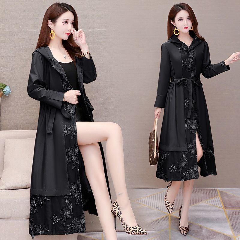 🍂【Sezónní sleva -50%🔥🔥】【40-100kg】Elegantní podzimní topy, dlouhé, s vysokým límečkem, ve větších velikostech kabát