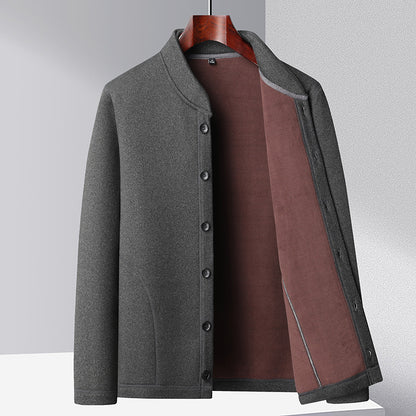 🔥🔥 Sleva -49% 🔥【XL-5XL】Zimní teplý pánský kabát s fleecovou podšívkou, tlustý kardigan