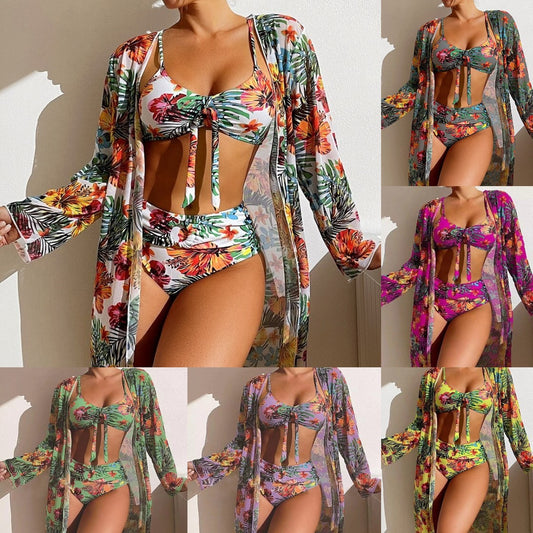 👙☀️【S-2XL】 2025 nový třídílný set plavek --4084344