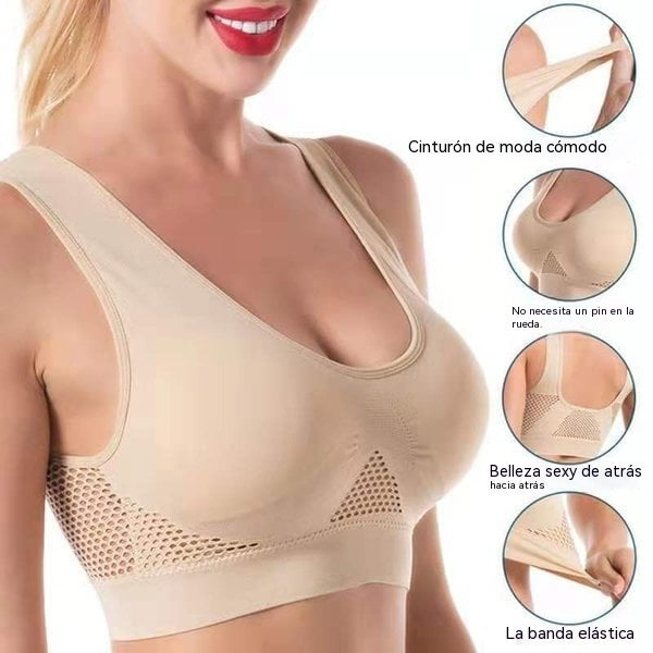 🎉🌈【Paquete de 4】【40-120 kg】Sujetador nuevo, suave y cómodo, talla grande, transpirable y fresco ✨❤️✅Pago contra entrega ✅2 artículos con 70% de descuento