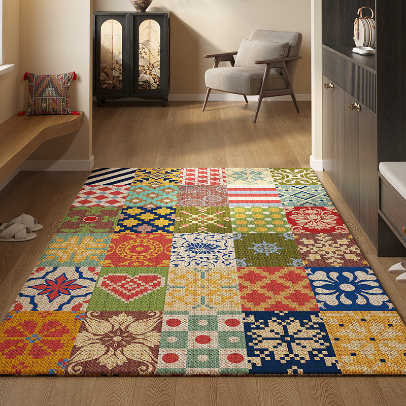 🔥✨【80*120CM】Vstupní rohožka v perském stylu, protiskluzová a prachotěsná, křišťálový samet. --4150589