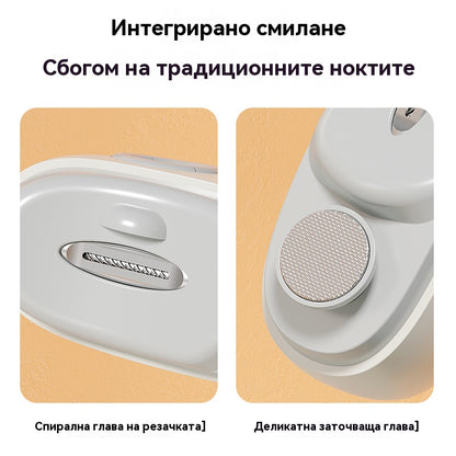 ✂️💅🔥Отстъпка за ограничено време -48%🔥 Многофункционална електрическа пила за нокти, електрическа нокторезачка със защита против прищипване