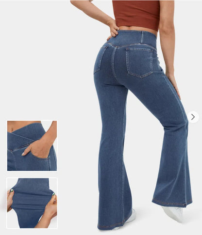 👖 50% de descuento🔥【40-110 kg】Nuevos jeans cruzados de cintura alta a la moda 2026 ✅Pago contra entrega ✅2 artículos con un 70% de descuento.
