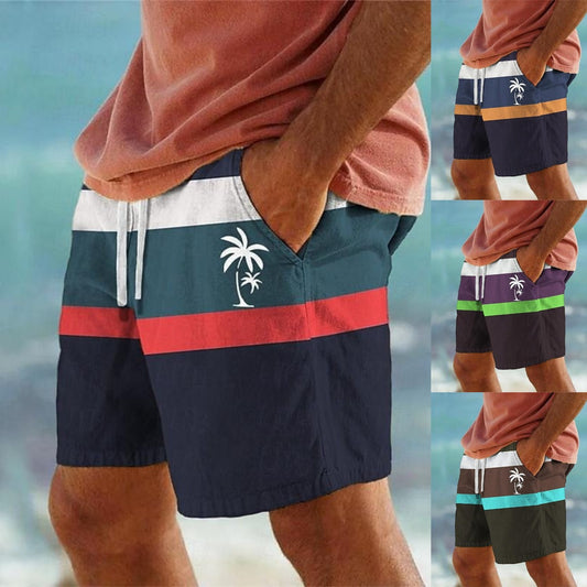 🏖️👖【Kup 1 a 1 zdarma🔥】【S-6XL】😍Velké pánské havajské plážové kalhoty, ležérní šortky s 3D potiskem