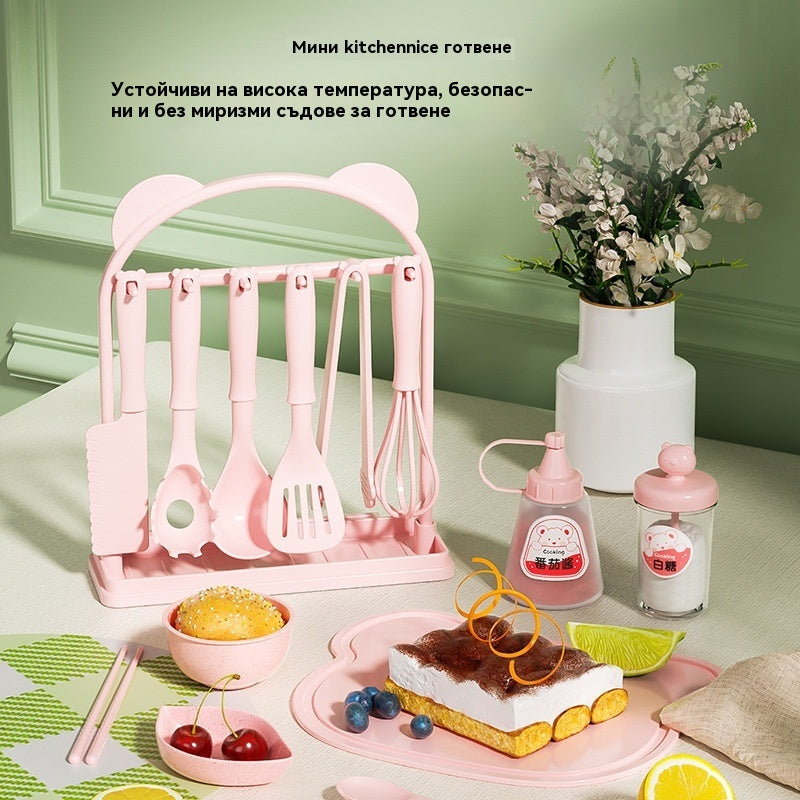 🎁【Най-добрият подарък за деца】🍳 Комплект мини кухненски играчки за деца (113 части)