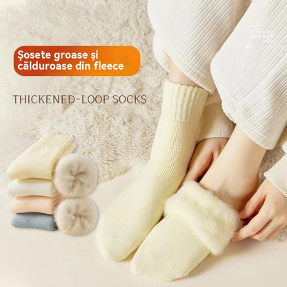 🔥【Cumpără 3, primești 3 gratis】🧦Șosete groase și călduroase din lână pentru iarnă, super groase și călduroase, elastice, mărimea 35-42