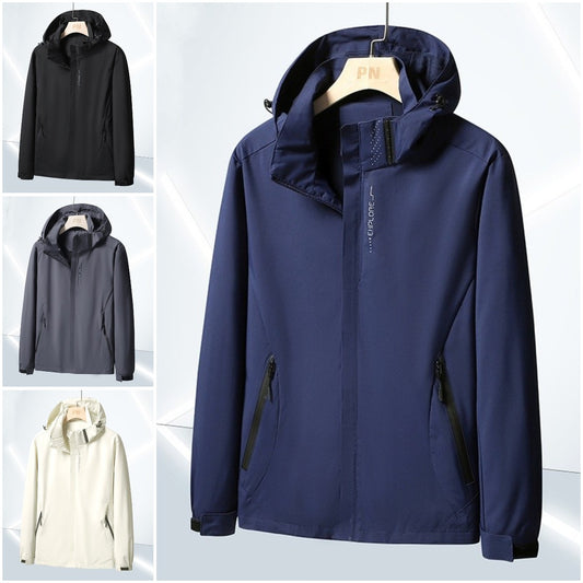 🔥Časově omezená sleva -46%🔥【M-5XL】Pánská nepromokavá a větruodolná bunda 3 v 1 s kapucí