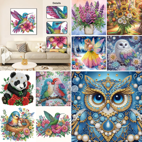 ✨【30см*30см】💥 Направи си сам ръчно изработена диамантена картина декоративен стикер за стена