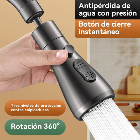 🚰Compra 1 y llévate 1 gratis🔥【Cartucho de filtro gratis】Boquilla de filtro de grifo giratoria de 360°