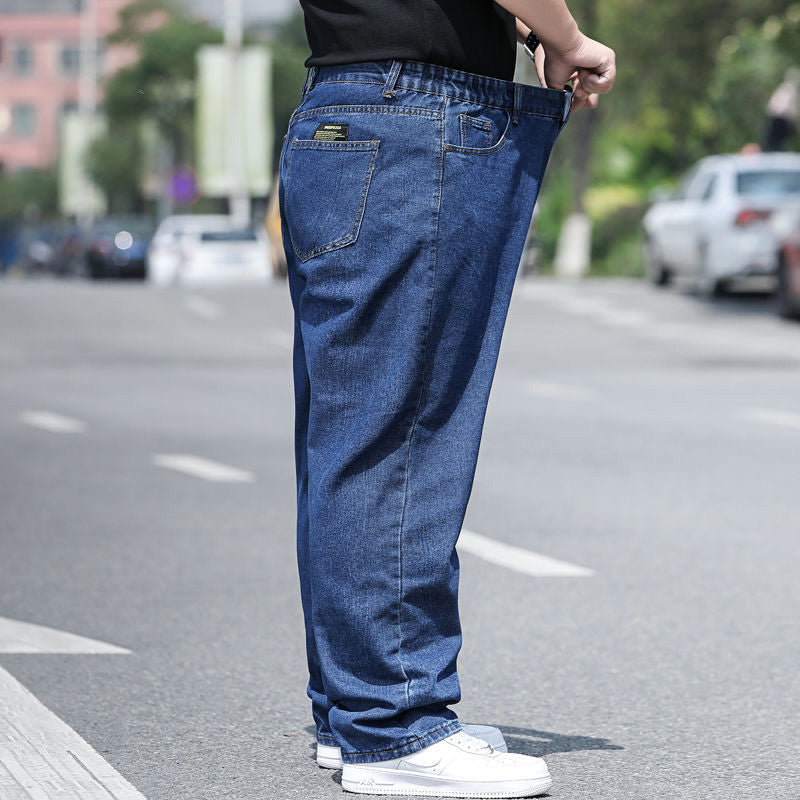 🤸‍♂️👖【50% sleva 🔥】【45–150 kg】🌌Nový model 2025: pánské džíny větší velikosti, široký střih, strečové a pohodlné