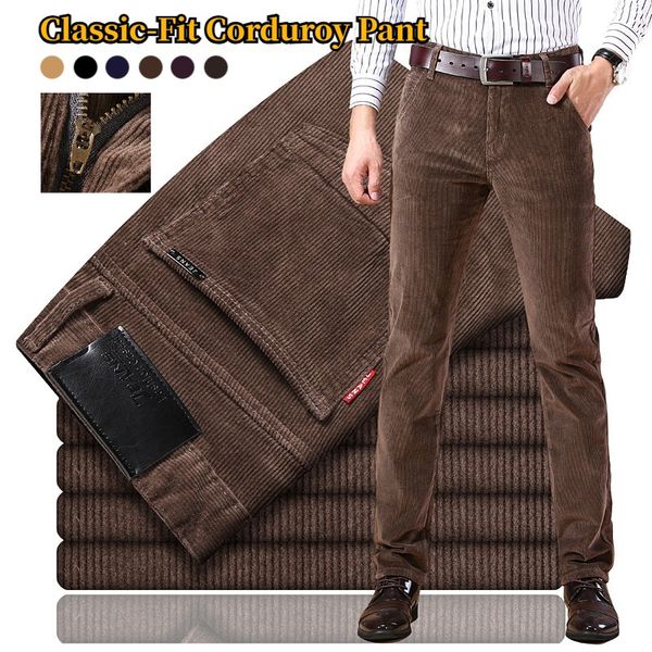 🏆 Top Ventas【Descuento -42% 🔥🔥】Pantalones de pana para hombre Classic Fit