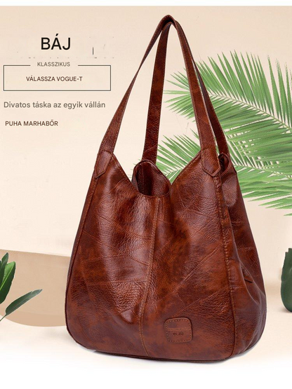 💖👜💖【50% kedvezmény 🔥】Puha bőrből készült válltáska, új stílus, nagy kapacitás