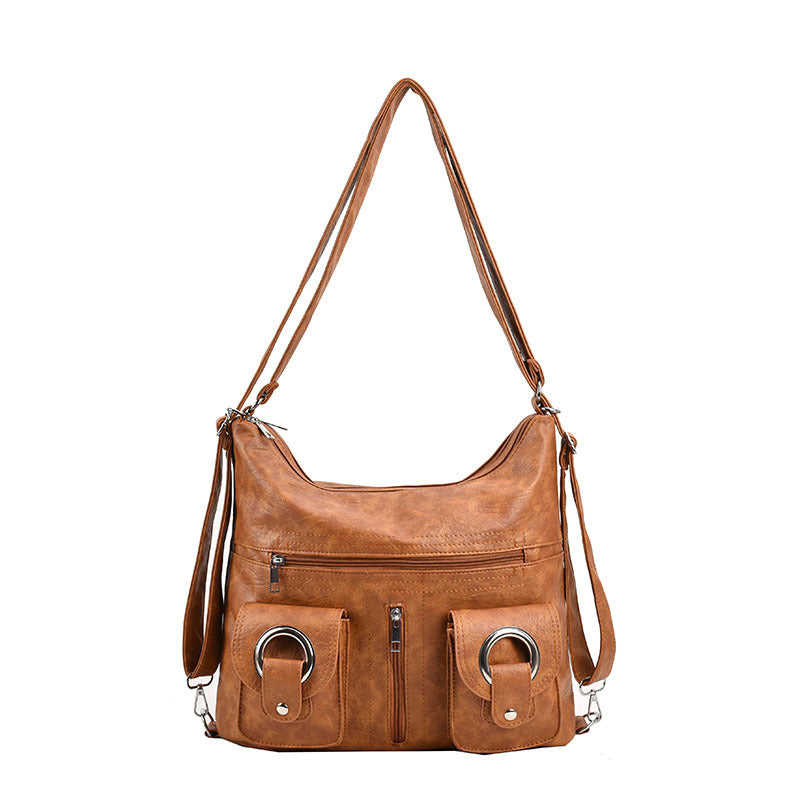 ❤️【Časově omezená sleva】Multifunkční batoh přes rameno z měkké kůže s velkou kapacitou