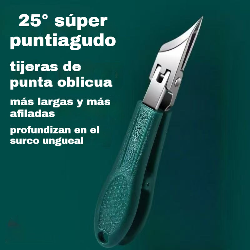 🔥【Set de 3 piezas】✂️💅Nuevo cortaúñas ultrafino en ángulo para manicura en casa