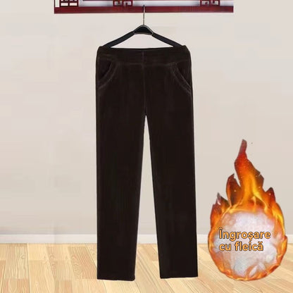 🔥🔥 Sleva -48%🔥【M-4XL】Dámské volné manšestrové termo kalhoty na podzim a zimu