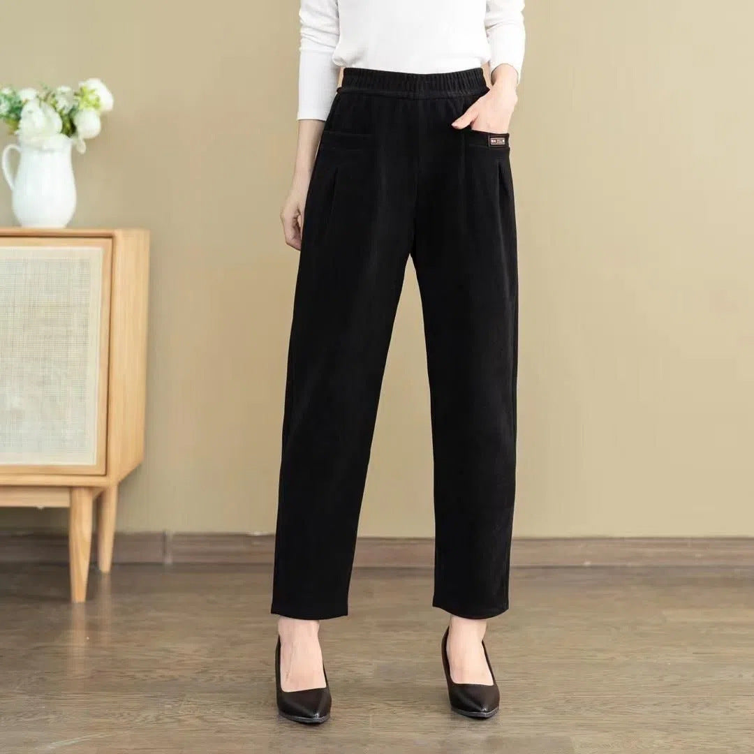 ✅【Зимна отстъпка -42% 🔥🔥】Дамски панталон за свободното време, изработен от чист памук, кадифе