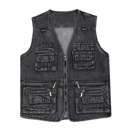 🔥 【Nowa kolekcja -50%】Męska kamizelka jeansowa z wieloma kieszeniami 【XL–7XL】 – Wytrzymała, oddychająca i wygodna ✅Płatność przy odbiorze ✅2 artykuły z 70% rabatem