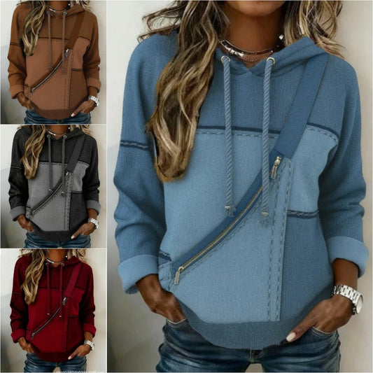 ✨✨ Płatność przy odbiorze✅️【S-5XL】Damska bluza z długim rękawem i nadrukiem patchworkowym