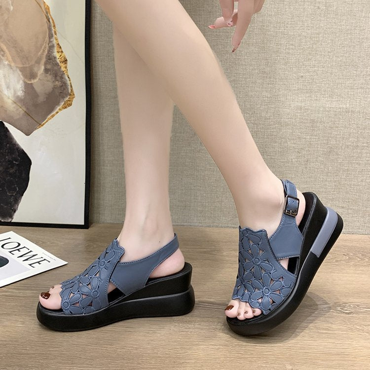 🔥【SLEVA 45 %】【Kupte 1, dostanete 1 zdarma】👡【35-42】 Nové letní dámské korekční sandály v retro stylu z roku 2025, měkká podrážka, bez unavených nohou při chůzi
