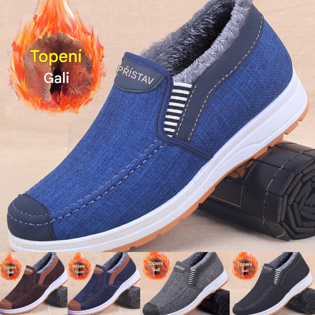 🔥【39-44】👟Pánské pohodlné ležérní teplé boty