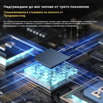 🍷 Високопрецизен преносим алкохоломер – Измерете нивото си преди шофиране