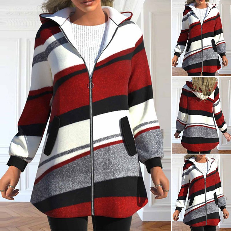 🔥🔥【S-3XL】Ново зимно дамско яке с качулка