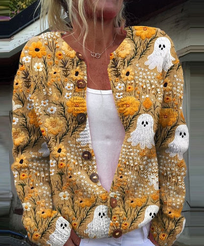 🌸【M-4XL】Teplý a pohodlný, ideální na podzim, Nový, módní a pohodlný dámský kardigan -4159056