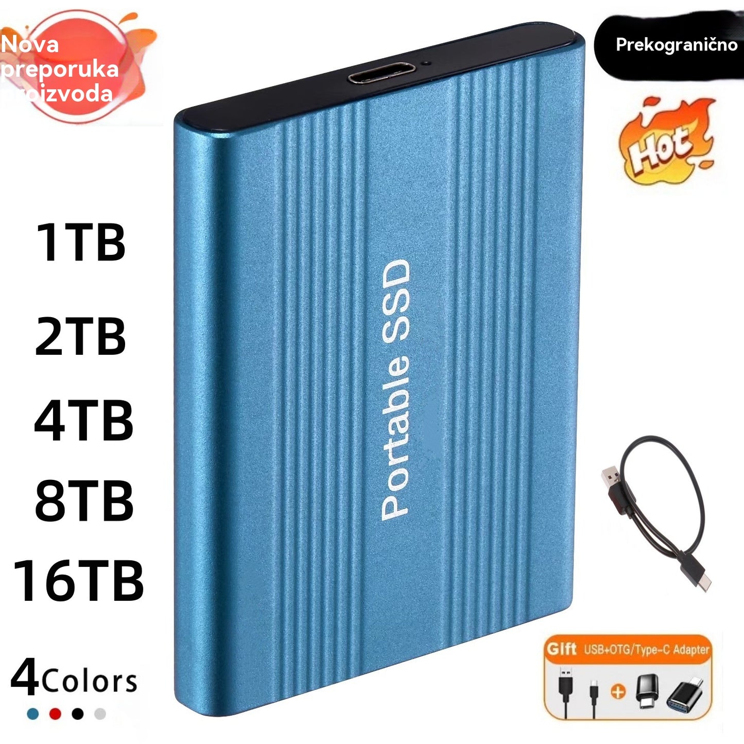 💾【128 TB🔥🔥】 Brzi mobilni tvrdi disk | Proširenje kapaciteta za pohranu datoteka i uredsku upotrebu ✅️Plaćanje pouzećem