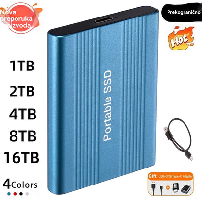 💾【128 TB🔥🔥】 Brzi mobilni tvrdi disk | Proširenje kapaciteta za pohranu datoteka i uredsku upotrebu ✅️Plaćanje pouzećem