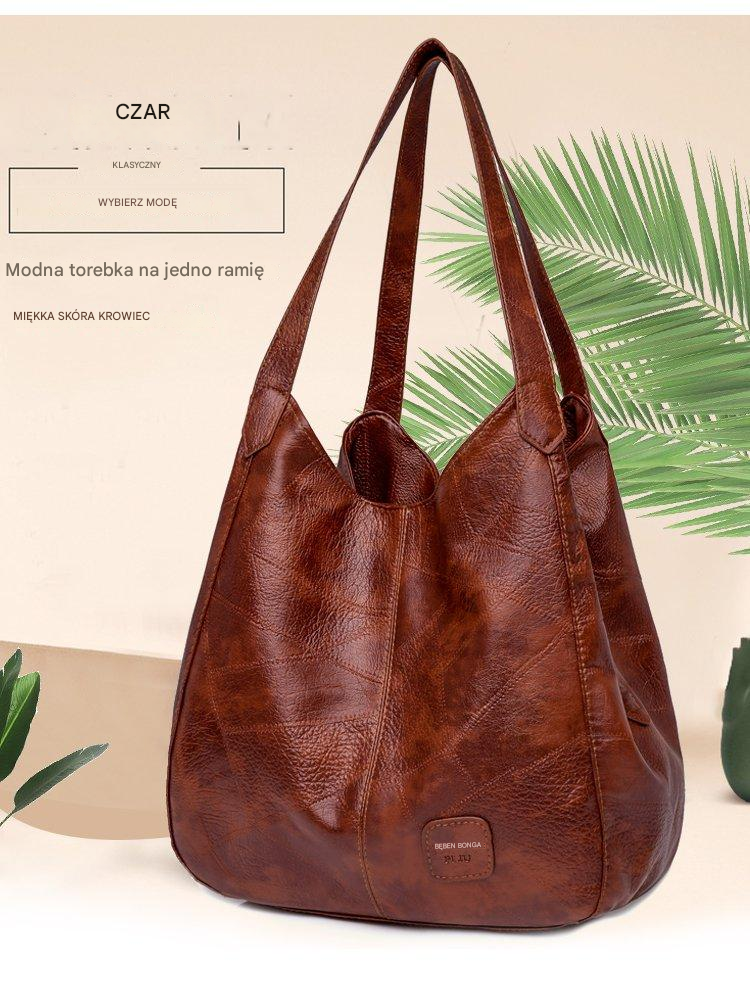 💖👜💖【Płatność przy odbiorze✅️】Nowa, pojemna damska torba na ramię z miękkiej skóry