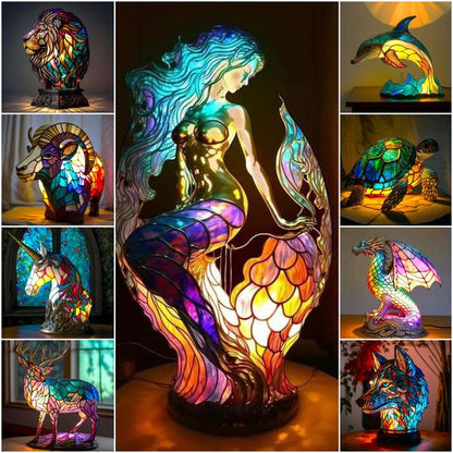 💡🦄【Sleva 49% ✨✨】Série stolních lamp ve tvaru zvířat, 12 různých modelů