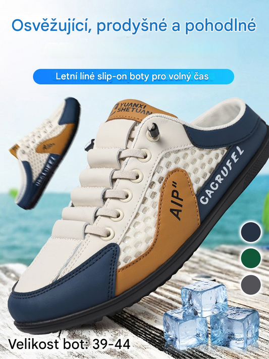 👟🔥【Letní akce-50% sleva】【39-44】🏆 Nová letní pánská sportovní obuv neformální pantofle-nová prodyšná a deodorační látka