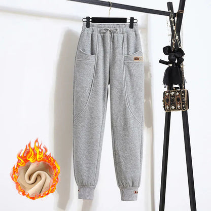 🔥✅【50-100 кг】Панталон от чист памучен кадифе с еластична талия, неизбеляващ и устойчив на намачкване