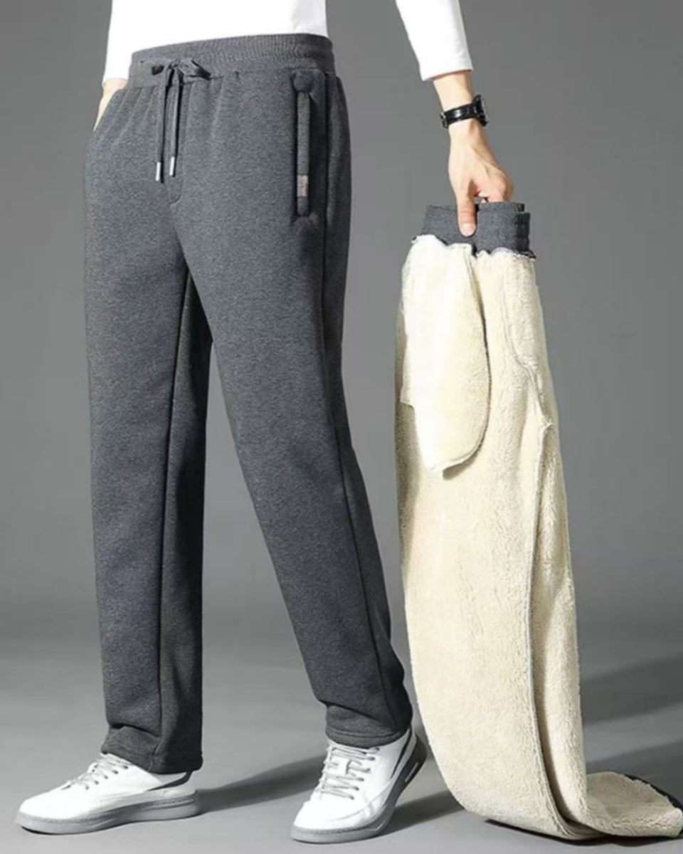 👖【Časově omezená sleva】🔥【M-5XL】2025 Zimní pánské zimní jehněčí vlna zahuštěná ležérní teplé tepláky✅【40-100kg】
