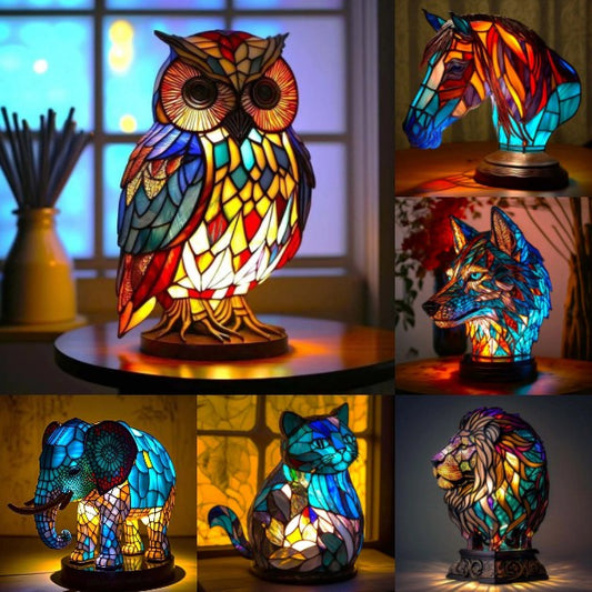 💡🦄【Sleva 49% ✨✨】Série stolních lamp ve tvaru zvířat, 12 různých modelů
