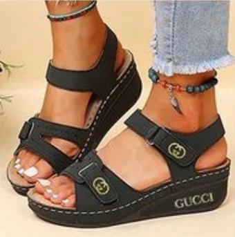 🔥50% sleva🔥【35-43】Letní ležérní sandály na klínku se silnou podrážkou