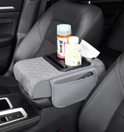 🚗📦【Kup 1, získej 1 zdarma 🔥】Multifunkční kožená auto loketní opěrka s boxem na ubrousky