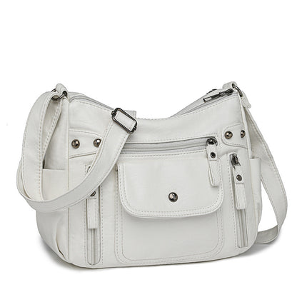 🎒Nová měkká kožená crossbody kabelka, jedno rameno, vícevrstvá, 2025 --3988843