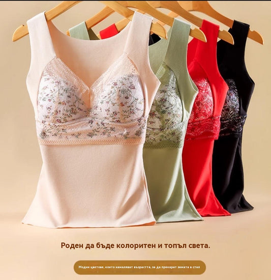 🔥【3 броя】❤️【40-100 кг】Есенно/зимен дантелен сутиен с гъши пера, красив дизайн на гърба, повдигащ бюст✅