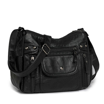 🎒Nová měkká kožená crossbody kabelka, jedno rameno, vícevrstvá, 2025 --3988843
