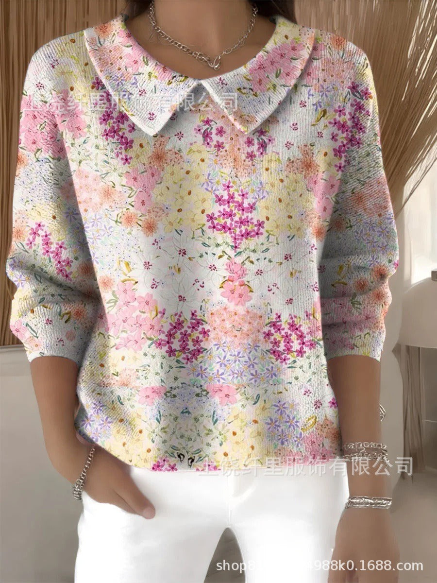 🔥【S-3XL】Pohodlný top s dlouhým rukávem a výstřihem do V, rok výroby 2025, podzim a zima