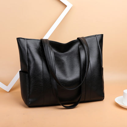✨👜【50% отстъпка🔥】【Голям капацитет】Дамска чанта за рамо от мека кожа ✅️Плащане при доставка