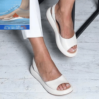 🔥【35-43】👡 Pohodlné dámské sandály z měkké kůže se silnou podrážkou
